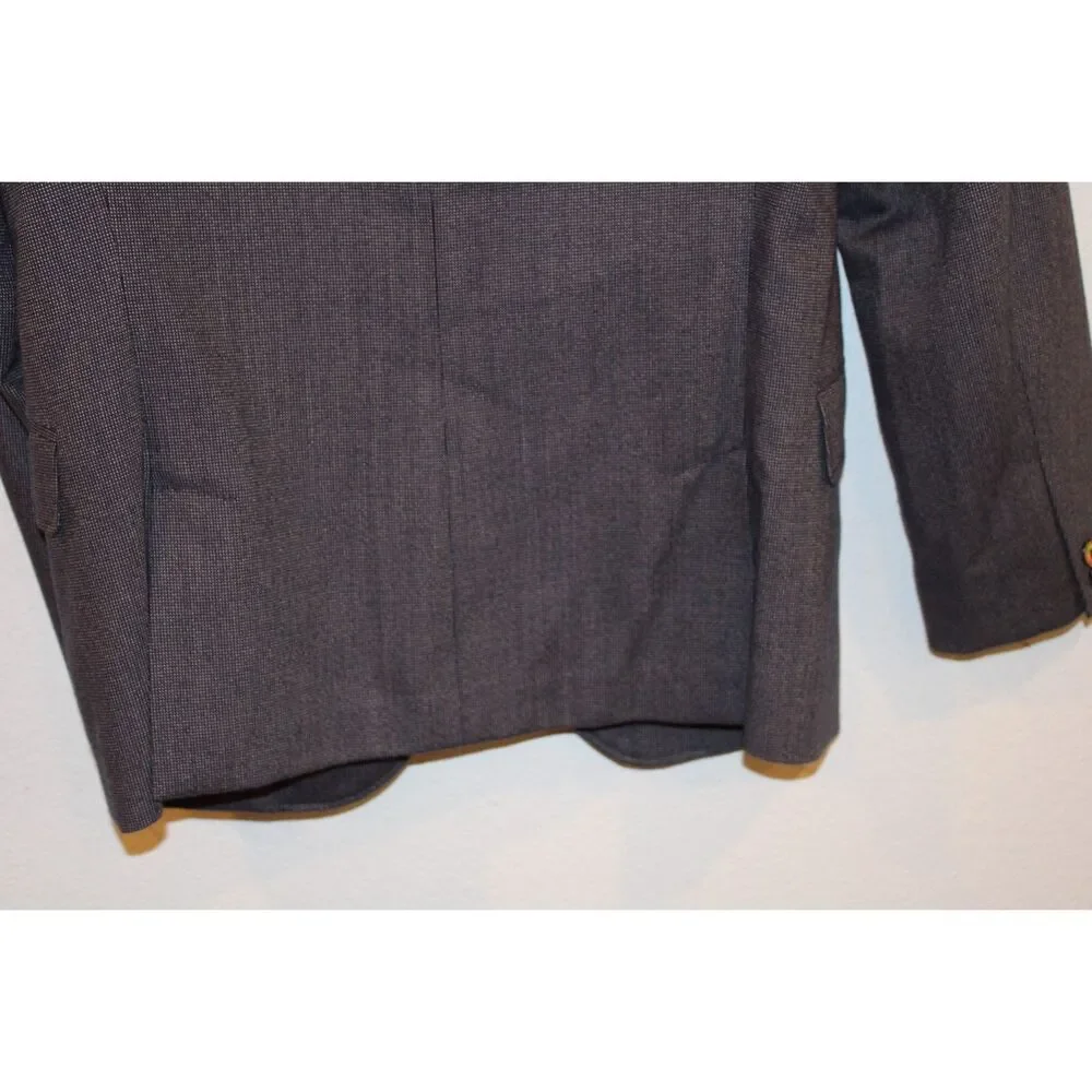Gant Rugger natural shouder charcoal gray size 46 mens blazer two button front